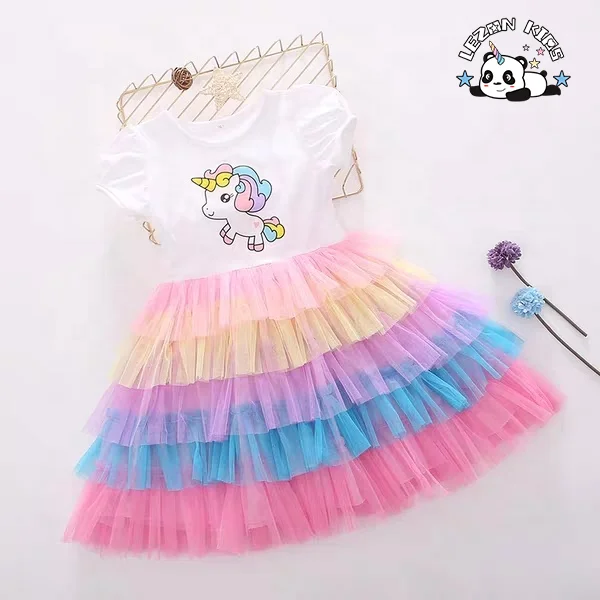 LEZONKIDS - 2020 Custom Children Clothing Frocks for 12 Years Girls Princess Dress Kids